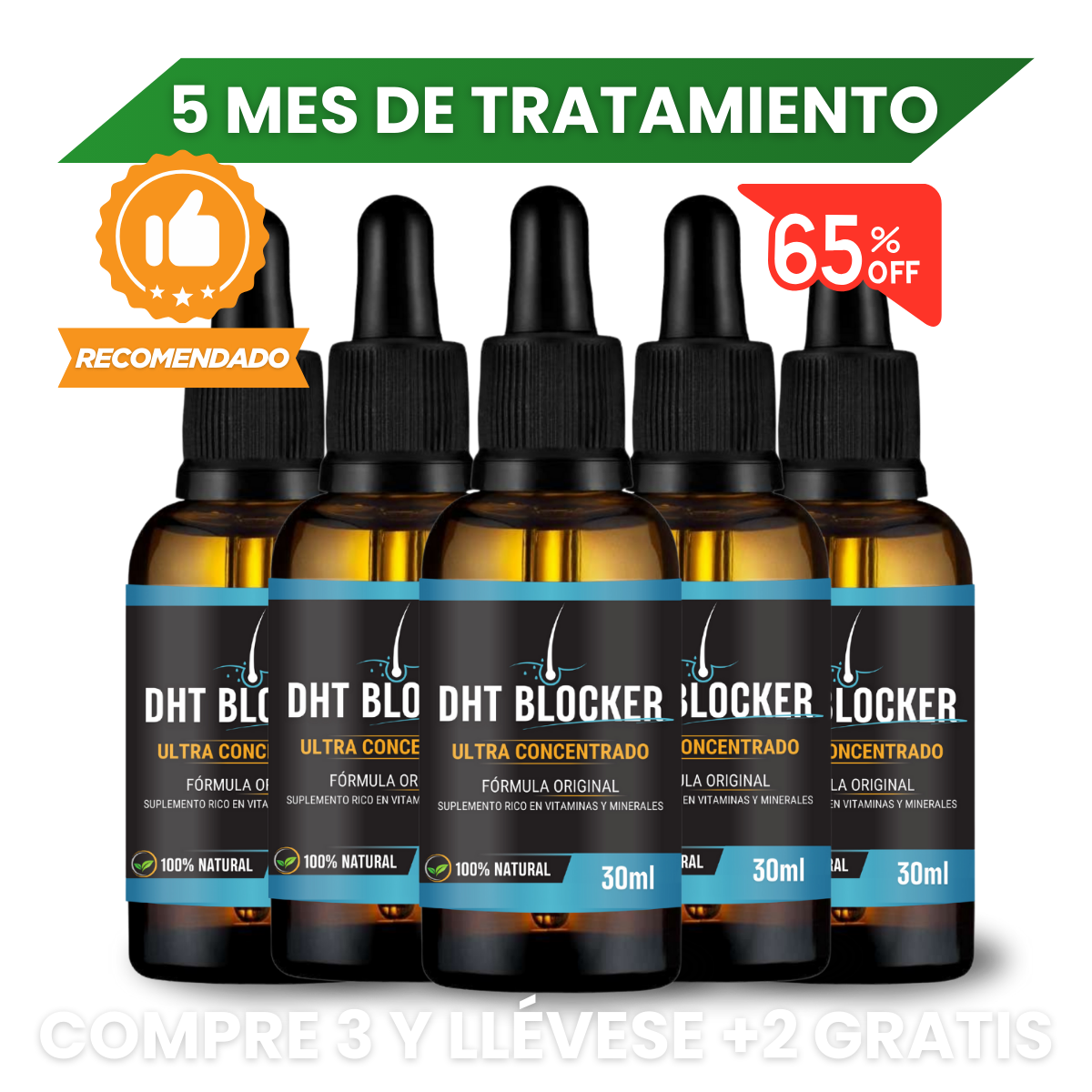 DHT Blocker - [ COMPRE 3 Y LLÉVESE +2 GRATIS ]