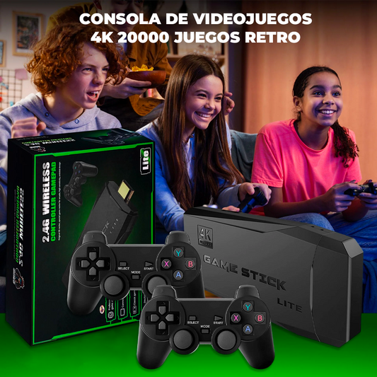 G - Consola de Videojuegos GameStick 4K - 20000 Juegos Retro