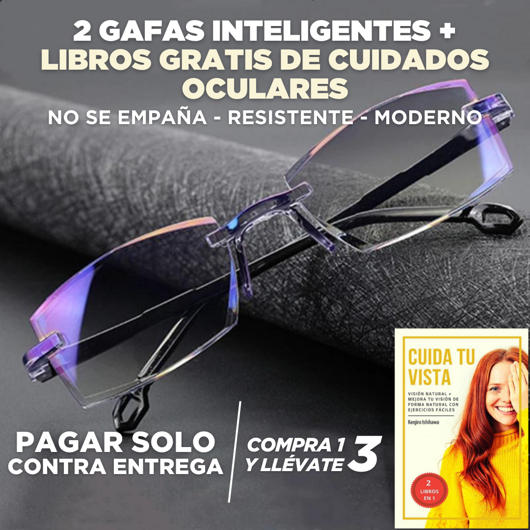 F- Gafas Smart [ COMPRE 1 Y LLEVA 2 + LIBROS GRATIS ] - 50% OFF [OFERTA DE VACACIONES]